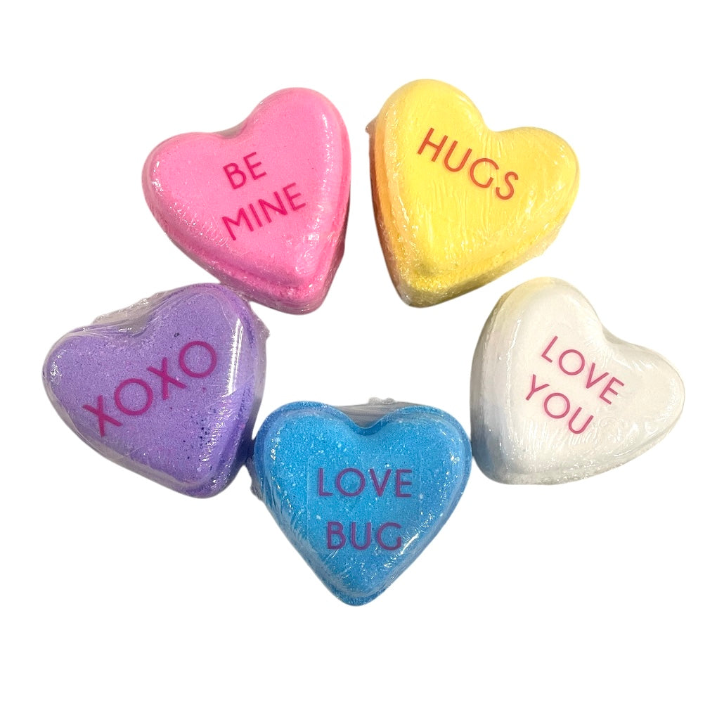 Conversation Heart Bath Bombs